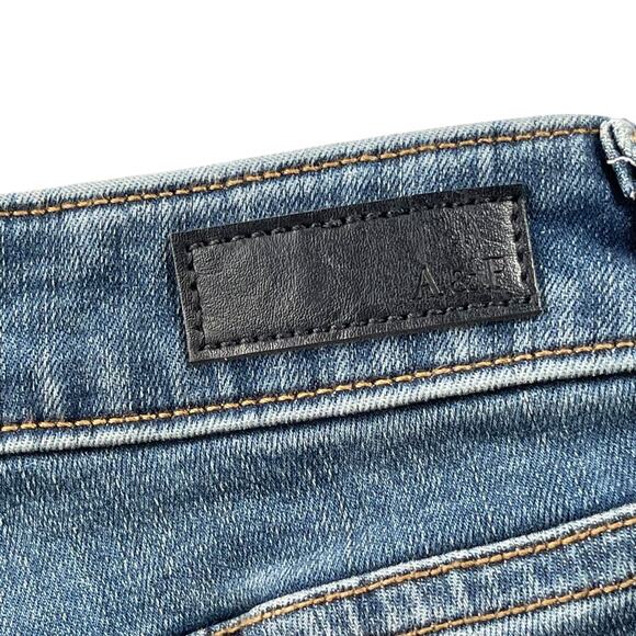 Abercrombie & Fitch Jeans 37/24 Plus Super Skinny High Rise Distress - Picture 3 of 5